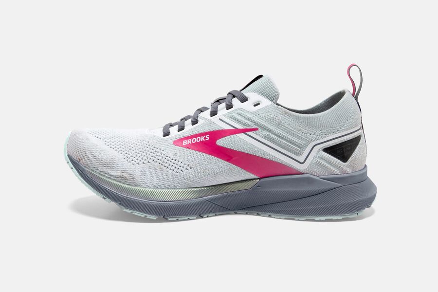 Brooks Ricochet 3 Road Running Shoes Womens - White/Pink - EFUCR-1547